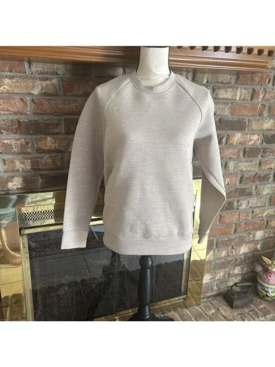 Uniqlo Women’s Tan Sweatshirt With Pockets Size Small - Picture 2 of 8